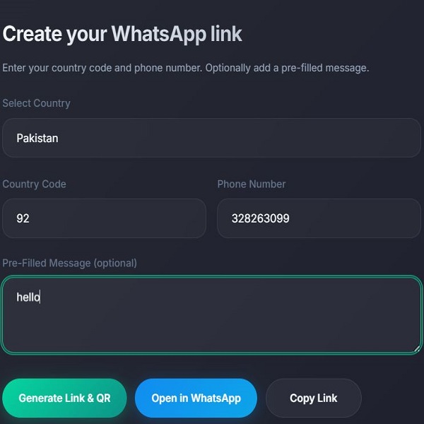 WhatsApp Generator